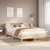 Cama con estantería sin colchón madera maciza de pino 140x190cm