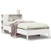 Cama con estantería sin colchón madera maciza de pino 90x190 cm