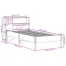 Cama con estantería sin colchón madera maciza de pino 90x190 cm