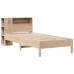 Cama con estantería sin colchón madera maciza de pino 75x190 cm