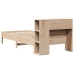 Cama con estantería sin colchón madera maciza de pino 75x190 cm