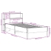 Cama con estantería sin colchón madera maciza de pino 75x190 cm