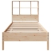 Cama con estantería sin colchón madera maciza de pino 90x200 cm