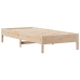 Cama con estantería sin colchón madera maciza de pino 90x200 cm
