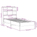 Cama con estantería sin colchón madera maciza de pino 90x200 cm