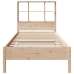 Cama con estantería sin colchón madera maciza de pino 90x190 cm