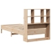 Cama con estantería sin colchón madera maciza de pino 90x190 cm