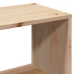 Cama con estantería sin colchón madera maciza de pino 90x190 cm