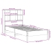 Cama con estantería sin colchón madera maciza de pino 90x190 cm