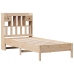 Cama con estantería sin colchón madera maciza de pino 100x200cm