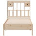 Cama con estantería sin colchón madera maciza de pino 100x200cm
