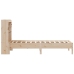 Cama con estantería sin colchón madera maciza de pino 100x200cm