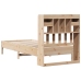 Cama con estantería sin colchón madera maciza de pino 100x200cm