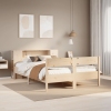 Cama con estantería sin colchón madera maciza de pino 160x200cm