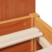 Cama con estantería sin colchón madera maciza marrón 120x190 cm