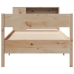 Cama con estantería sin colchón madera maciza de pino 90x200 cm
