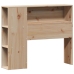 Cama con estantería sin colchón madera maciza de pino 90x200 cm
