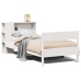 Cama con estantería sin colchón madera maciza de pino 90x190 cm