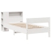 Cama con estantería sin colchón madera maciza de pino 90x190 cm