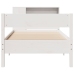 Cama con estantería sin colchón madera maciza de pino 90x190 cm
