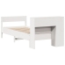 Cama con estantería sin colchón madera maciza de pino 90x190 cm