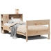 Cama con estantería sin colchón madera maciza de pino 75x190 cm