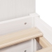 Cama con estantería sin colchón madera maciza blanca 75x190 cm