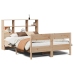 Cama con estantería sin colchón madera maciza de pino 160x200cm