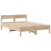 Cama con estantería sin colchón madera maciza de pino 160x200cm