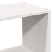 Cama con estantería sin colchón madera maciza blanca 140x200 cm