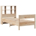Cama con estantería sin colchón madera maciza de pino 90x200 cm