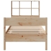 Cama con estantería sin colchón madera maciza de pino 90x200 cm