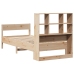 Cama con estantería sin colchón madera maciza de pino 90x200 cm