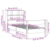 Cama con estantería sin colchón madera maciza de pino 90x190 cm