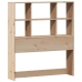 Cama con estantería sin colchón madera maciza de pino 90x190 cm