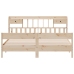Cama con estantería sin colchón madera maciza de pino 200x200cm