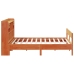 Cama con estantería sin colchón madera maciza marrón 200x200 cm