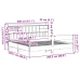 Cama con estantería sin colchón madera maciza marrón 200x200 cm