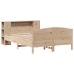 Cama con estantería sin colchón madera maciza de pino 120x190cm