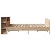 Cama con estantería sin colchón madera maciza de pino 120x190cm