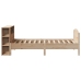 Cama con estantería sin colchón madera maciza de pino 100x200cm