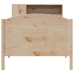 Cama con estantería sin colchón madera maciza de pino 75x190 cm