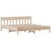 Cama con estantería sin colchón madera maciza de pino 180x200cm