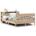 Cama con estantería sin colchón madera maciza de pino 120x200cm