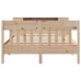 Cama con estantería sin colchón madera maciza de pino 120x200cm
