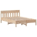 Cama con estantería sin colchón madera maciza de pino 120x200cm