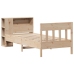 Cama con estantería sin colchón madera maciza de pino 90x200 cm