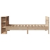 Cama con estantería sin colchón madera maciza de pino 90x200 cm