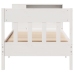 Cama con estantería sin colchón madera maciza de pino 90x190 cm