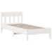 Cama con estantería sin colchón madera maciza de pino 90x190 cm